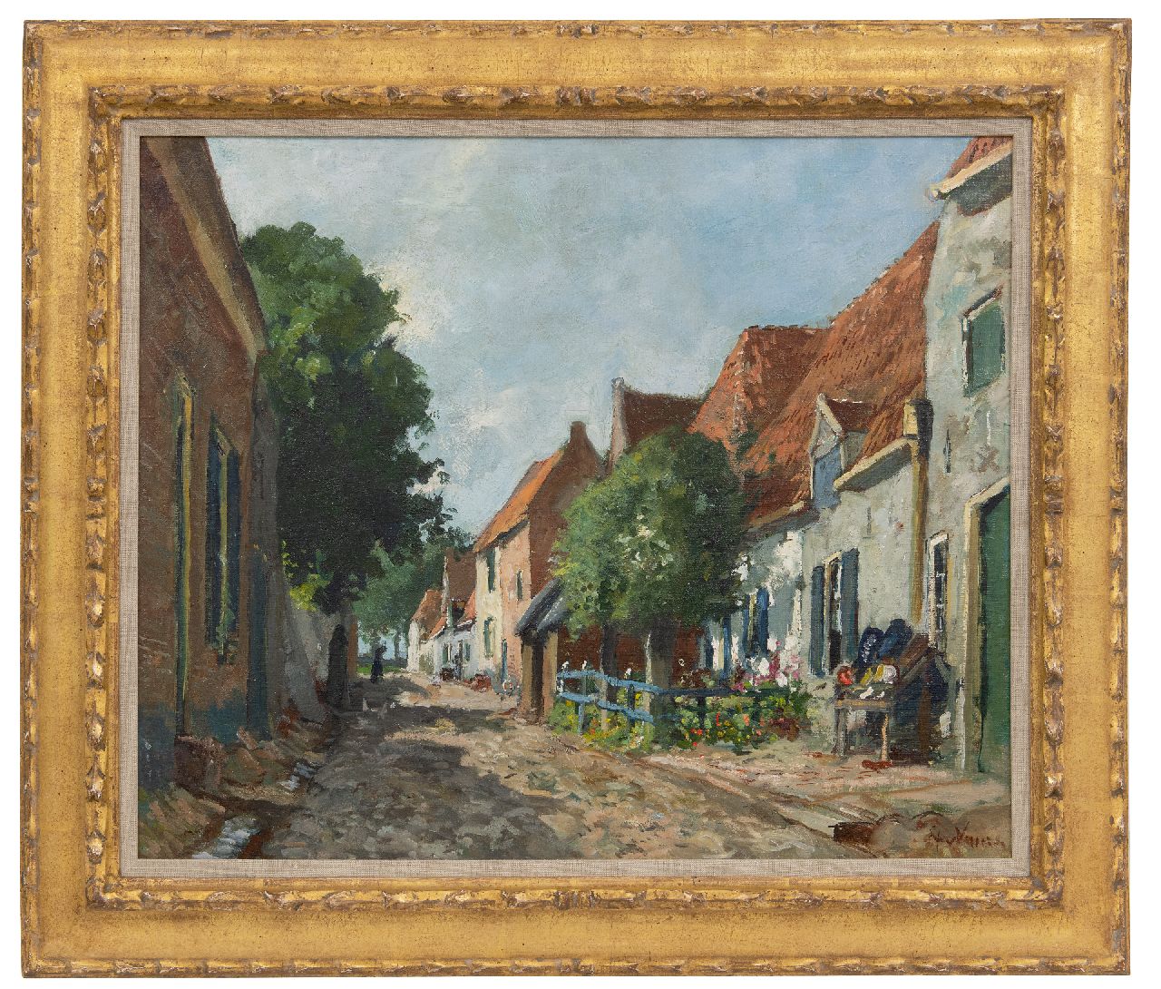 Vuuren J. van | Jan van Vuuren | Schilderijen te koop aangeboden | Elburg op een zonnige dag, olieverf op doek 50,0 x 60,0 cm, gesigneerd rechtsonder