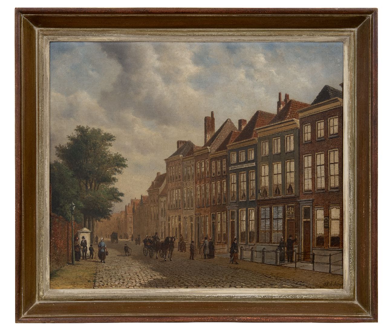 Jongh O.R. de | Oene Romkes de Jongh | Schilderijen te koop aangeboden | Stadsgezicht, olieverf op doek 54,2 x 66,8 cm, gesigneerd rechtsonder