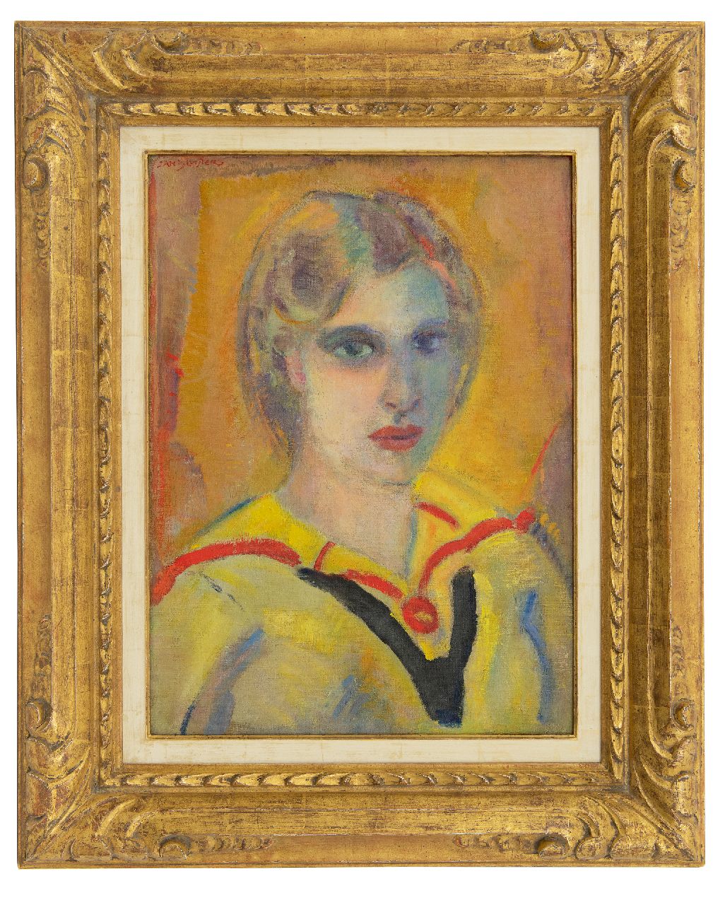 Sluijters J.C.B.  | Johannes Carolus Bernardus 'Jan' Sluijters | Schilderijen te koop aangeboden | Vrouw in gele blouse, olieverf op doek 57,4 x 42,0 cm, gesigneerd linksboven en te dateren ca. 1912