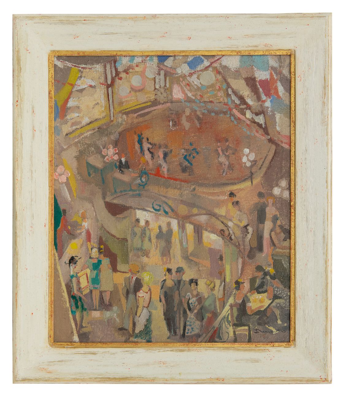Bervoets L.  | Leo Bervoets, De danszaal, olieverf op doek 60,6 x 50,3 cm, gesigneerd rechtsonder