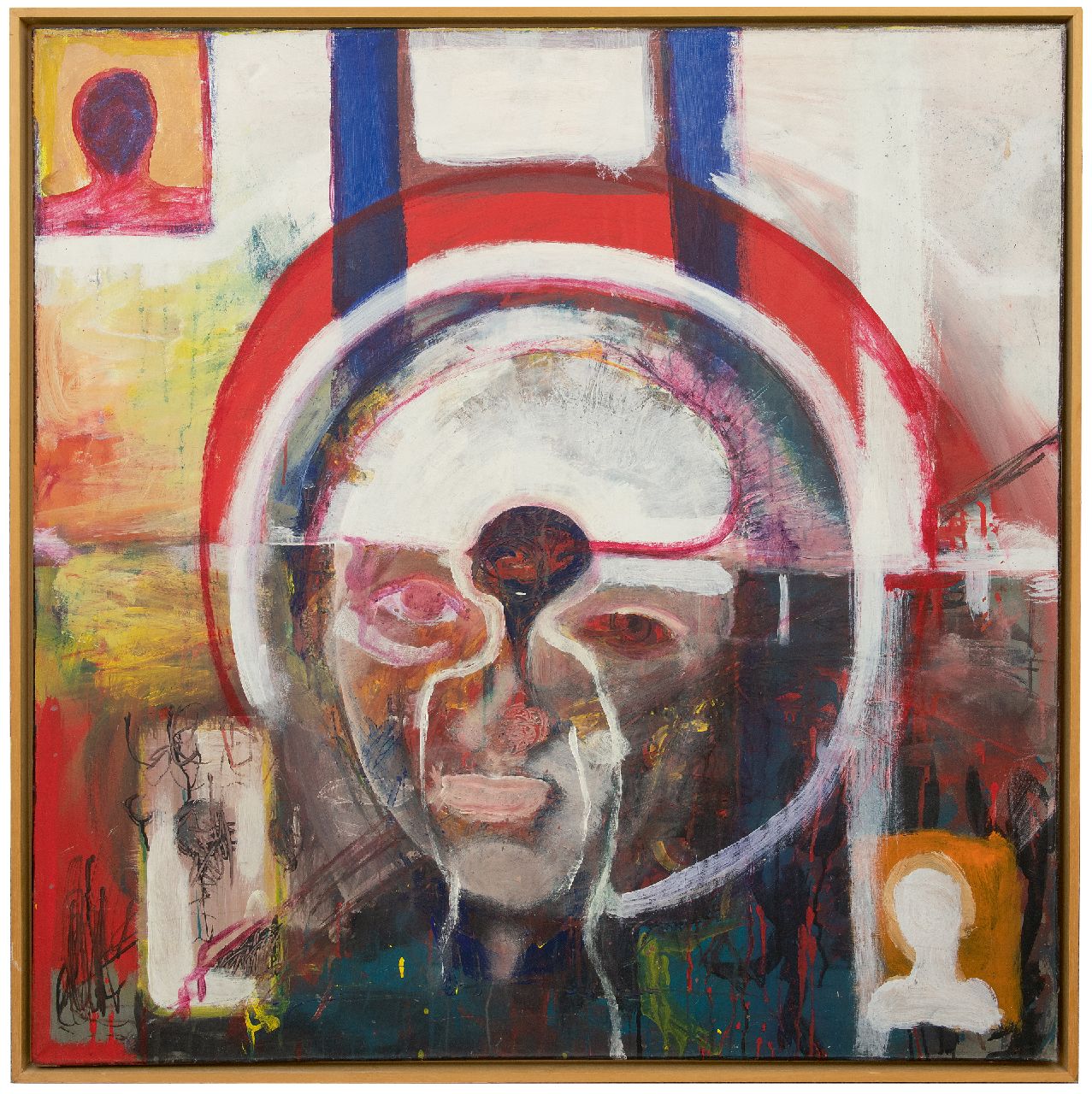 Mol van Otterloo G. de | Gijs de Mol van Otterloo, Zonder titel, acryl op doek 100,0 x 100,0 cm