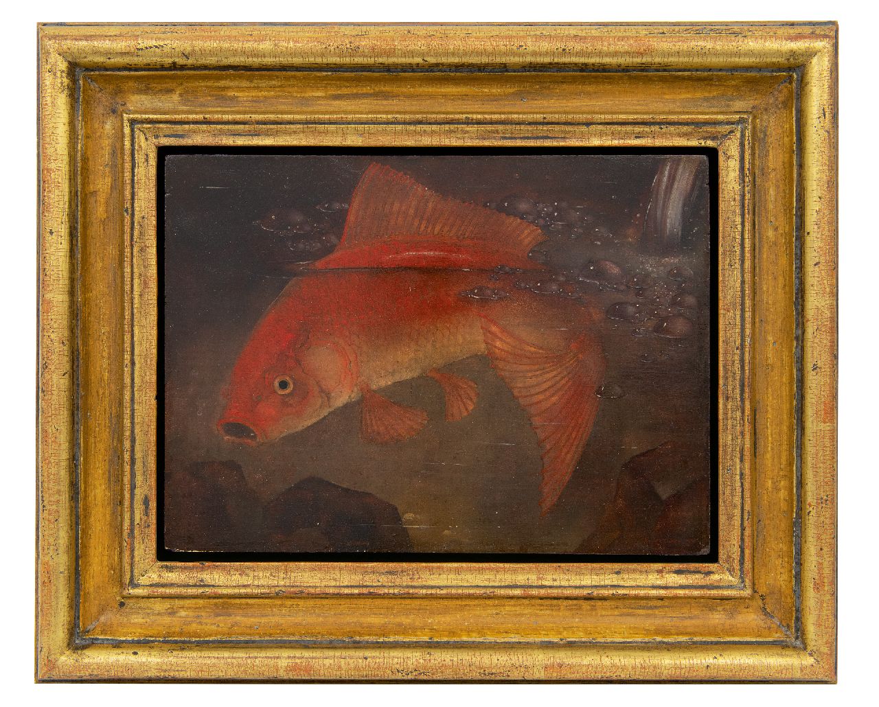 Hoboken J. van | Jacoba 'Jemmy' van Hoboken | Schilderijen te koop aangeboden | Goudvis, olieverf op paneel 23,8 x 33,0 cm, gesigneerd rechtsonder en gedateerd 1930 Hoboken J. van | Jacoba 'Jemmy' van Hoboken | Schilderijen te koop aangeboden | Goudvis, olieverf op paneel 23,8 x 33,0 cm, gesigneerd rechtsonder en gedateerd 1930