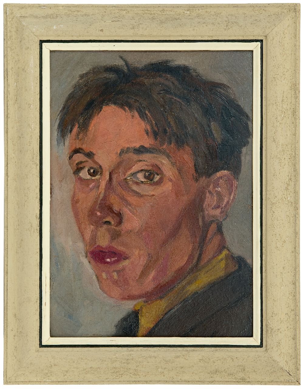 Ket D.H.  | Dirk Hendrik 'Dick' Ket | Schilderijen te koop aangeboden | Zelfportret, naar links gewend, olieverf op board 33,5 x 24,0 cm, te dateren ca. 1924