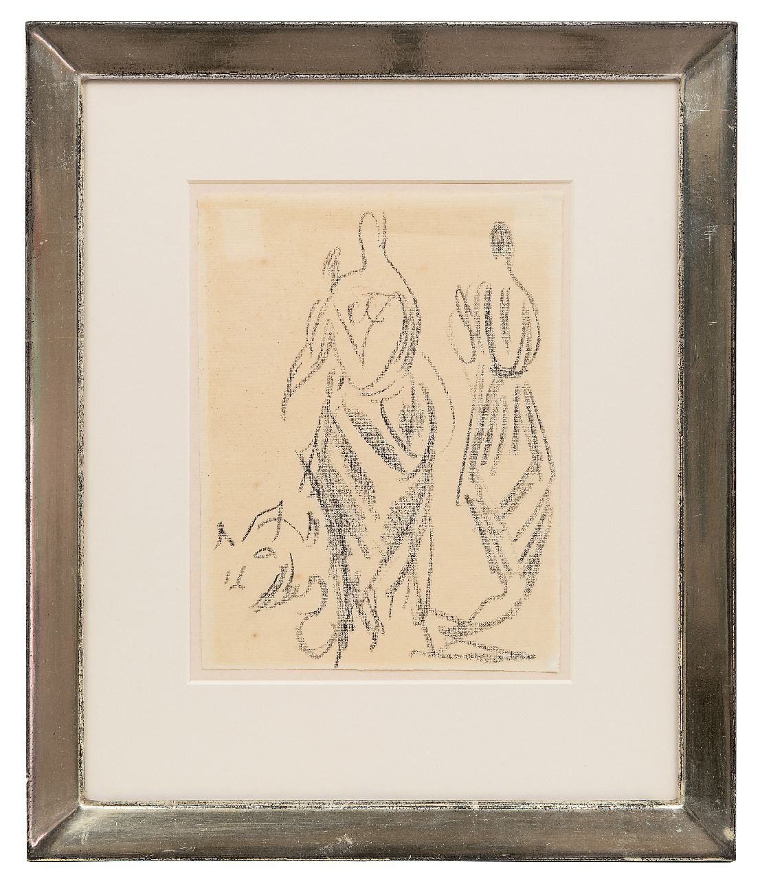 Dufy R.  | Raoul Dufy | Aquarellen en tekeningen te koop aangeboden | Robe pour Paul Poiret, potlood op papier 24,5 x 18,0 cm, te dateren ca. 1917