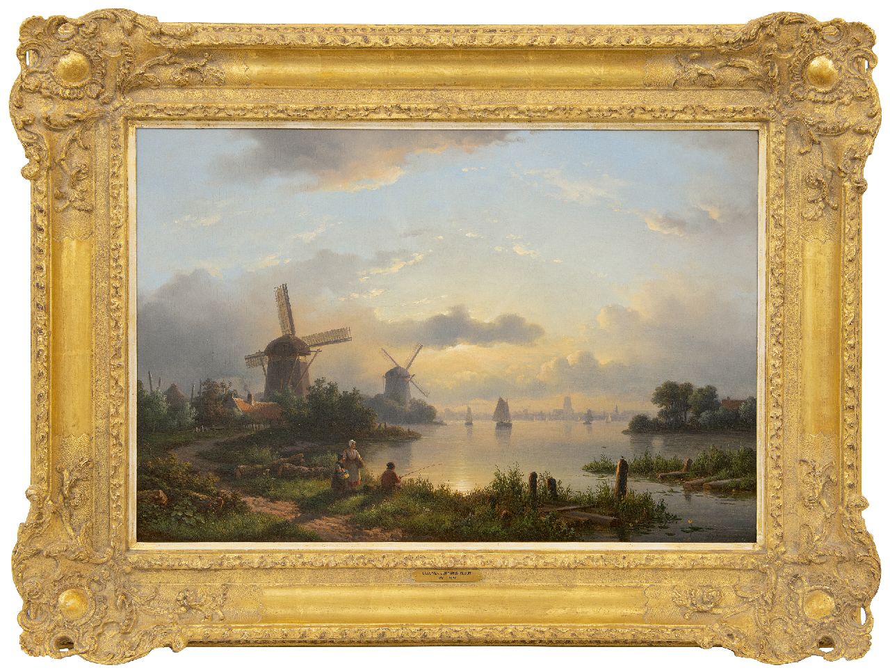 Kleijn L.J. | Lodewijk Johannes Kleijn, Rivierlandschap, olieverf op paneel 44,5 x 66,2 cm, gesigneerd rechtsonder Kleijn L.J. | Lodewijk Johannes Kleijn, Rivierlandschap, olieverf op paneel 44,5 x 66,2 cm, gesigneerd rechtsonder
