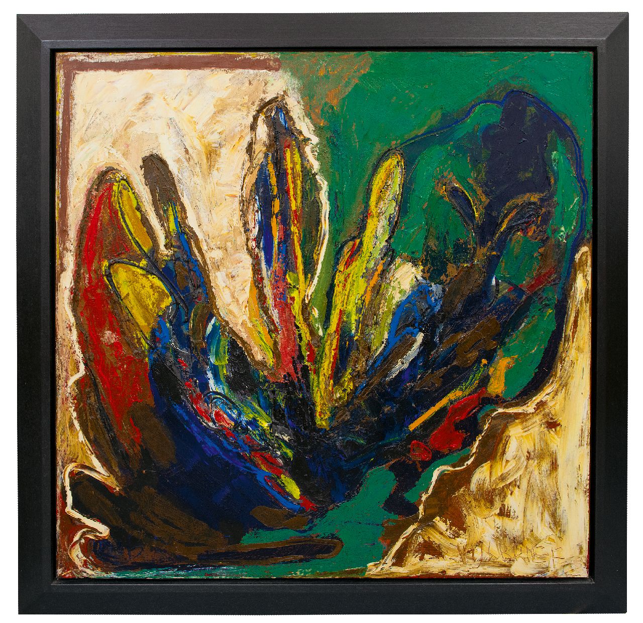 Vijlbrief E.  | Ernst Vijlbrief | Schilderijen te koop aangeboden | Untitled, olieverf op doek 100,4 x 100,4 cm, gesigneerd rechtsonder