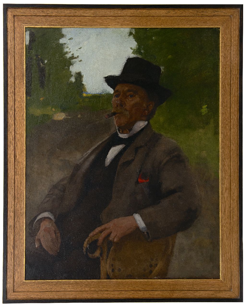 Witsen W.A.  | 'Willem' Arnold Witsen | Schilderijen te koop aangeboden | Portret van Jonas Witsen, de vader van de schilder, olieverf op doek 100,2 x 78,6 cm, te dateren ca. 1890