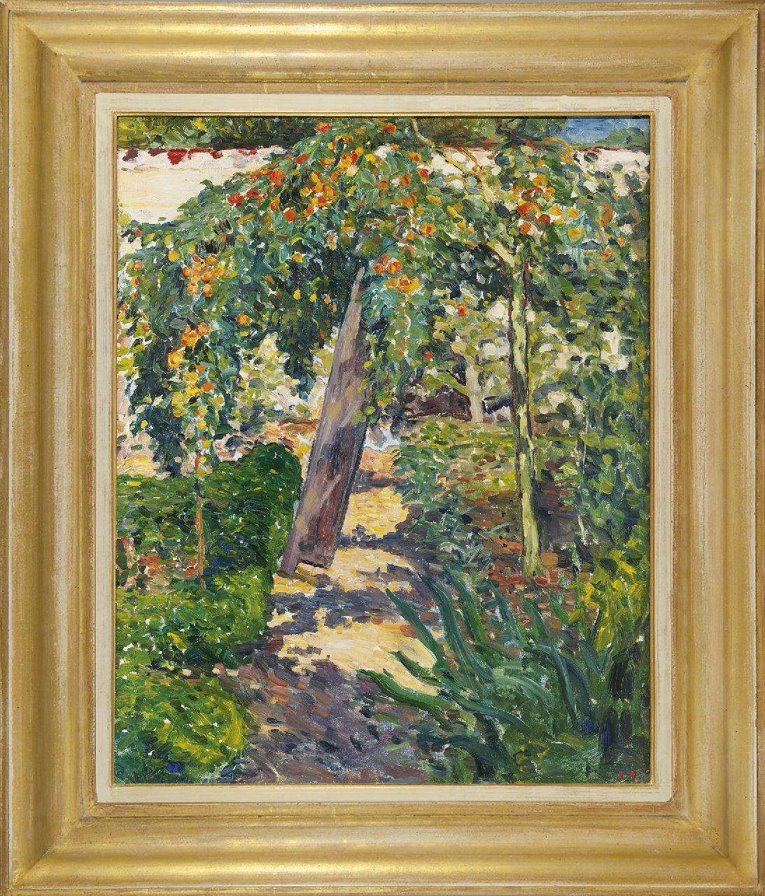 Valtat L. | Louis Valtat, L'arbre dans le jardin, olieverf op doek 81,0 x 65,0 cm, gesigneerd rechtsonder met stempelsignatuur en te dateren 1896 Valtat L. | Louis Valtat, L'arbre dans le jardin, olieverf op doek 81,0 x 65,0 cm, gesigneerd rechtsonder met stempelsignatuur en te dateren 1896