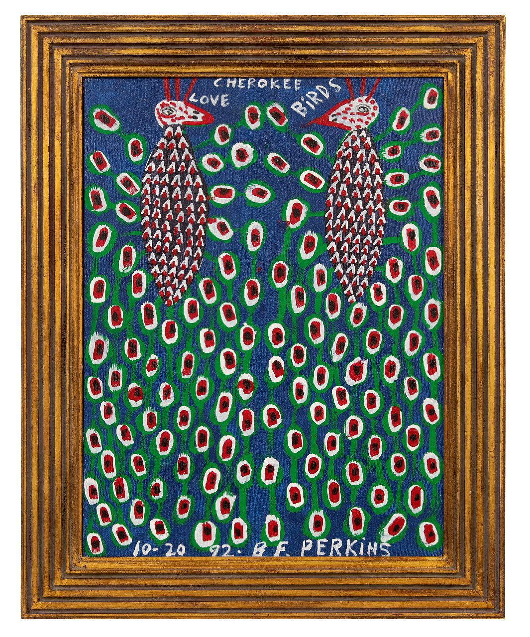 Perkins B.F.  | Benjamin Franklin 'B.F.' Perkins, Cherokee Love Birds, olieverf op doek 60,0 x 45,0 cm, gesigneerd middenonder en gedateerd 10-20 92