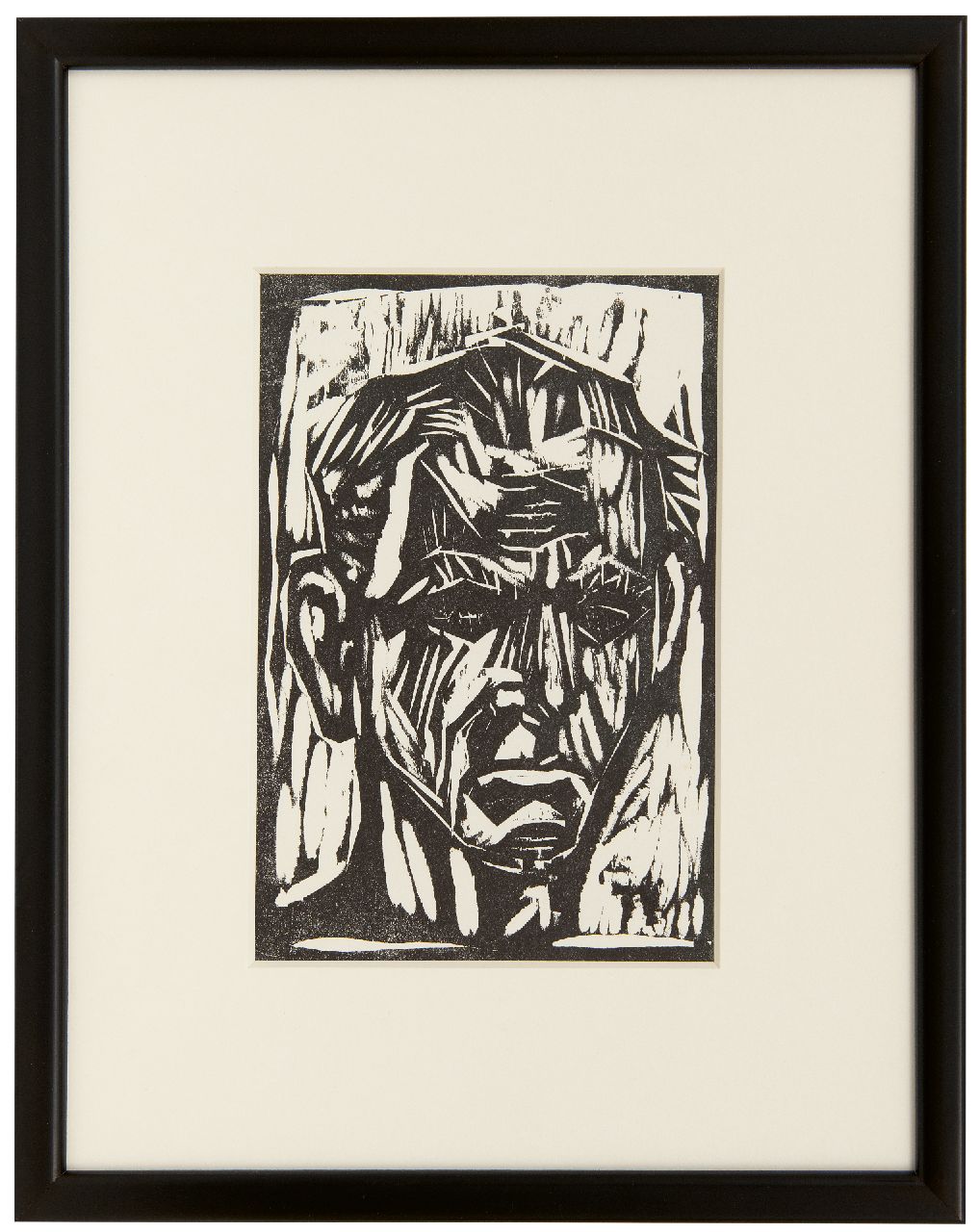 Dix W.H.O.  | Wilhelm Heinrich 'Otto' Dix | Grafiek te koop aangeboden | Zelfportret, houtsnede 20,8 x 14,3 cm, te dateren 1960