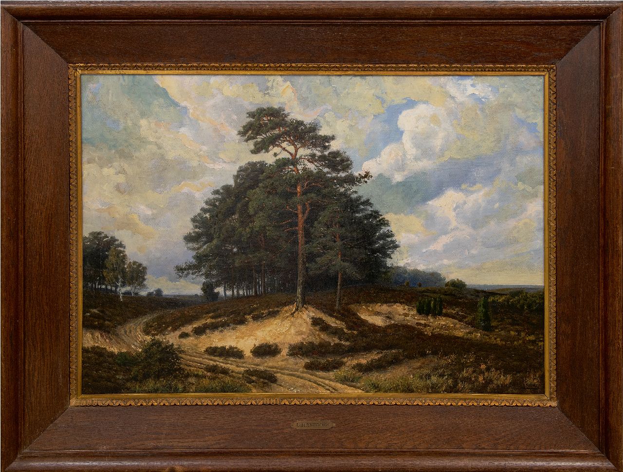 Hanedoes G.  | Gabriël Hanedoes | Schilderijen te koop aangeboden | Heidelandschap, olieverf op doek 67,5 x 95,7 cm, gesigneerd rechtsonder