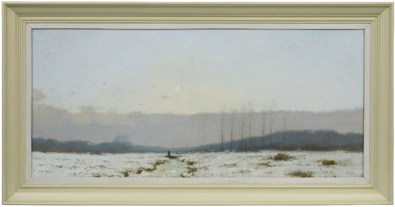 Kuijpers C.  | Cornelis Kuijpers, Winteravond, olieverf op doek 60,5 x 128,5 cm, gesigneerd rechtsonder