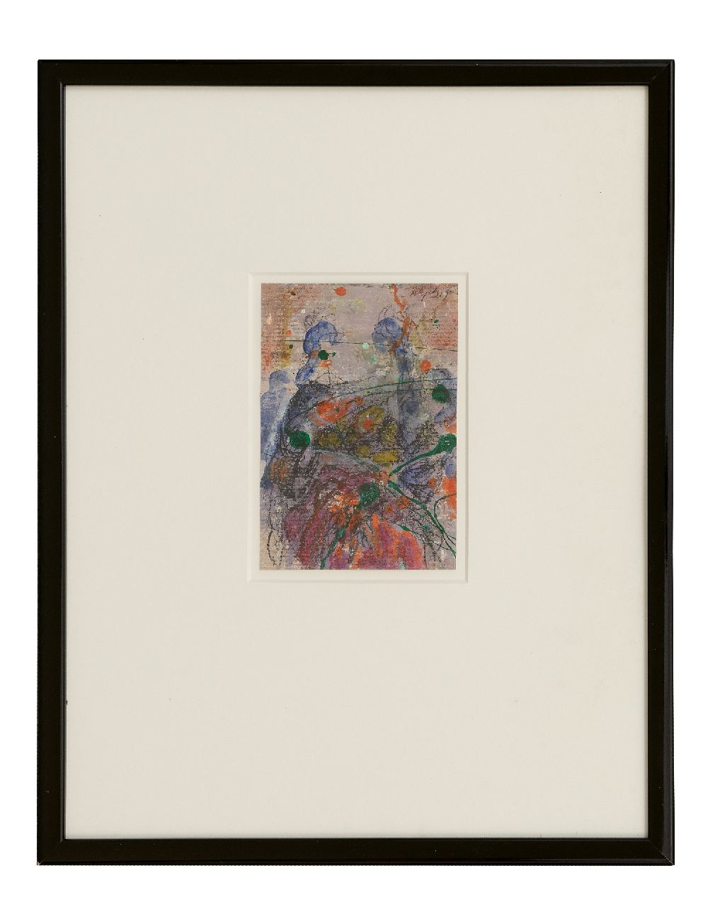 Snijders A.C.  | Adrianus Cornelis 'Ad' Snijders, Zonder titel, gemengde techniek op papier 10,4 x 14,8 cm, gesigneerd rechtsboven en gedateerd '90
