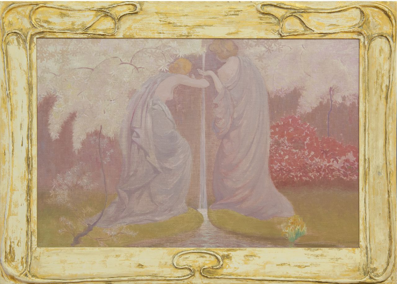 Kennedy R.W.  | Reinier Willem Kennedy, De levensbron, olieverf op doek 65,0 x 100,0 cm, gesigneerd rechtsonder en 1910-1920