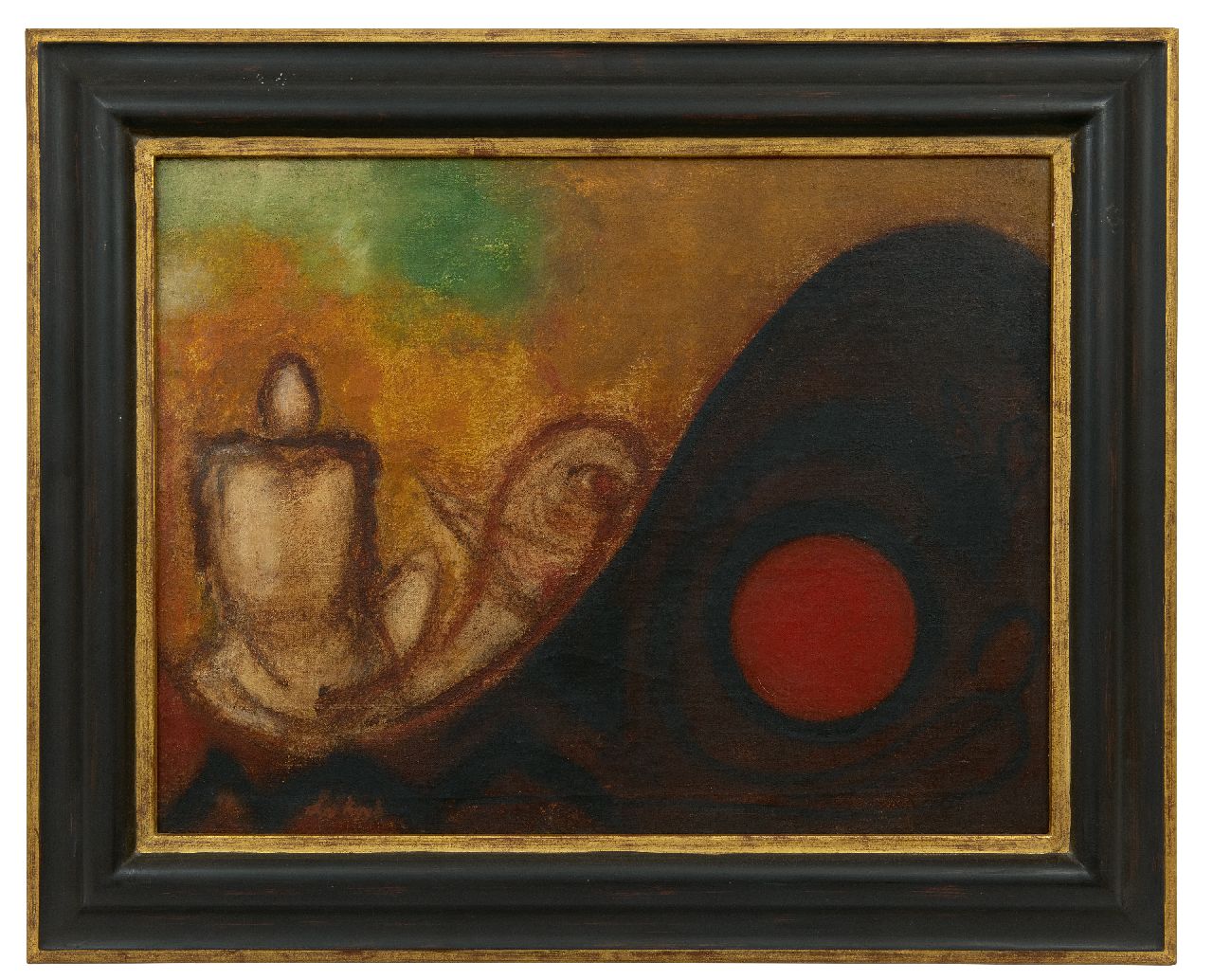 Kuik L. van | Laurens van Kuik | Schilderijen te koop aangeboden | Compositie, olieverf op doek 46,1 x 60,2 cm, gesigneerd linksonder