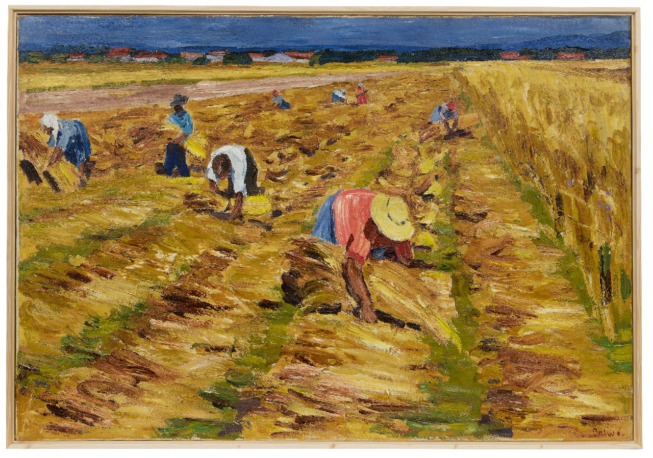 Balwé A.  | Arnold Balwé, De oogst, olieverf op doek 76,0 x 110,0 cm, gesigneerd rechtsonder