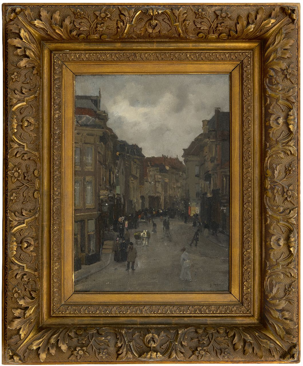 Arntzenius P.F.N.J.  | Pieter Florentius Nicolaas Jacobus 'Floris' Arntzenius | Schilderijen te koop aangeboden | Stadsgezicht, Den Haag, olieverf op doek 36,5 x 50,9 cm, gesigneerd rechtsonder