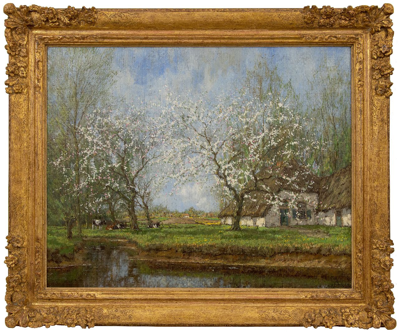 Gorter A.M.  | 'Arnold' Marc Gorter | Schilderijen te koop aangeboden | Lentebloesem, olieverf op doek 67,6 x 84,8 cm, gesigneerd rechtsonder