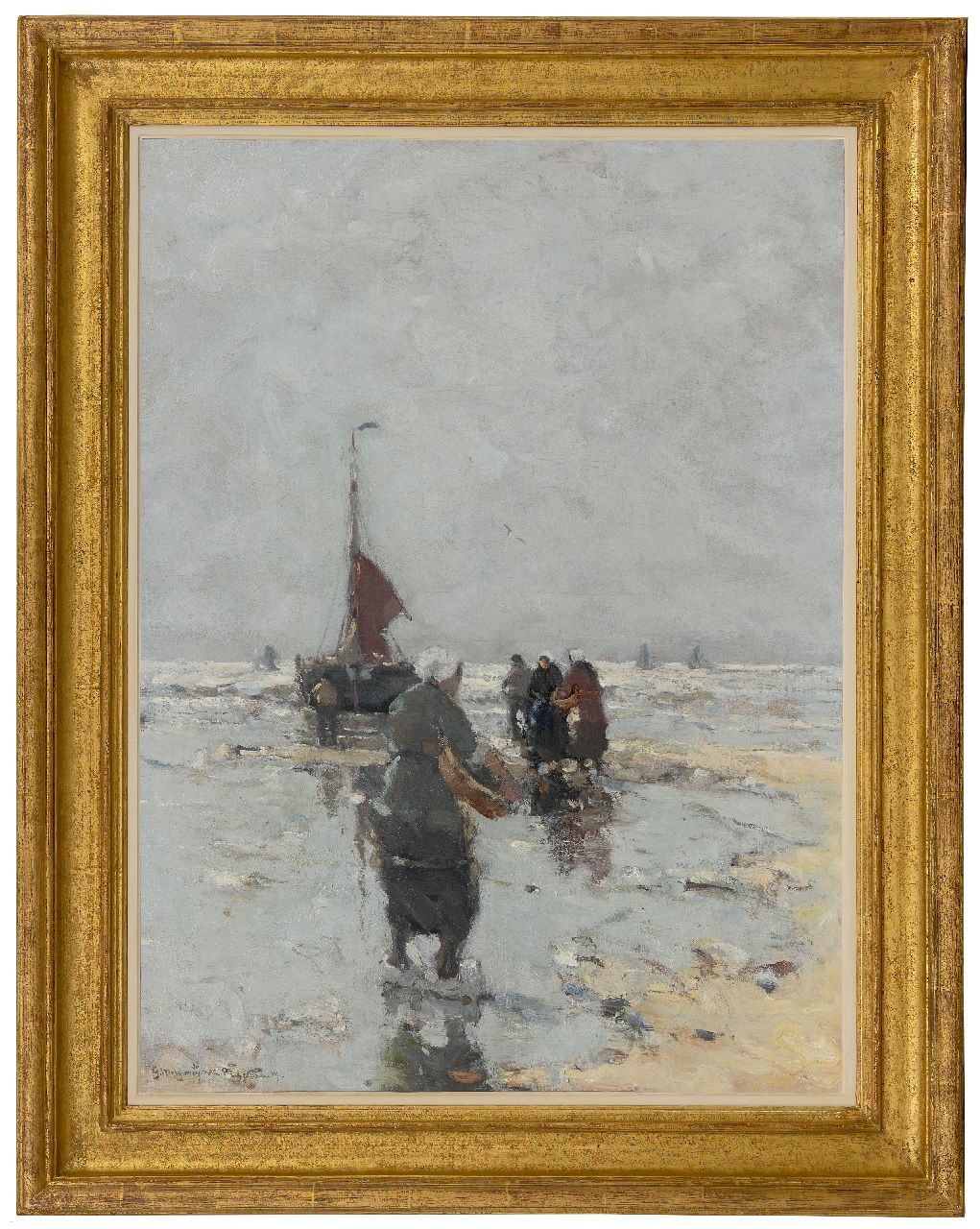 Munthe G.A.L. | Gerhard Arij Ludwig 'Morgenstjerne' Munthe | Schilderijen te koop aangeboden | Vissersvrouwen aan het strand, Katwijk, olieverf op doek 77,3 x 57,2 cm, gesigneerd linksonder en gedateerd '19 Munthe G.A.L. | Gerhard Arij Ludwig 'Morgenstjerne' Munthe | Schilderijen te koop aangeboden | Vissersvrouwen aan het strand, Katwijk, olieverf op doek 77,3 x 57,2 cm, gesigneerd linksonder en gedateerd '19
