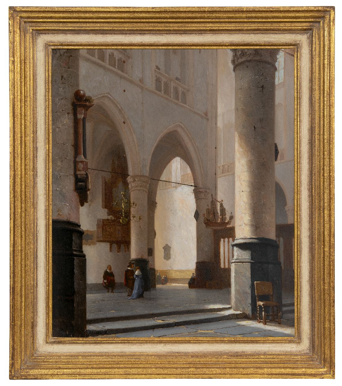 Schenkel J.J. | Jan Jacob Schenkel, Interieur van de Grote Kerk te Alkmaar, olieverf op paneel 60,0 x 50,8 cm, gesigneerd linksonder (tweemaal) en gedateerd '67 Schenkel J.J. | Jan Jacob Schenkel, Interieur van de Grote Kerk te Alkmaar, olieverf op paneel 60,0 x 50,8 cm, gesigneerd linksonder (tweemaal) en gedateerd '67