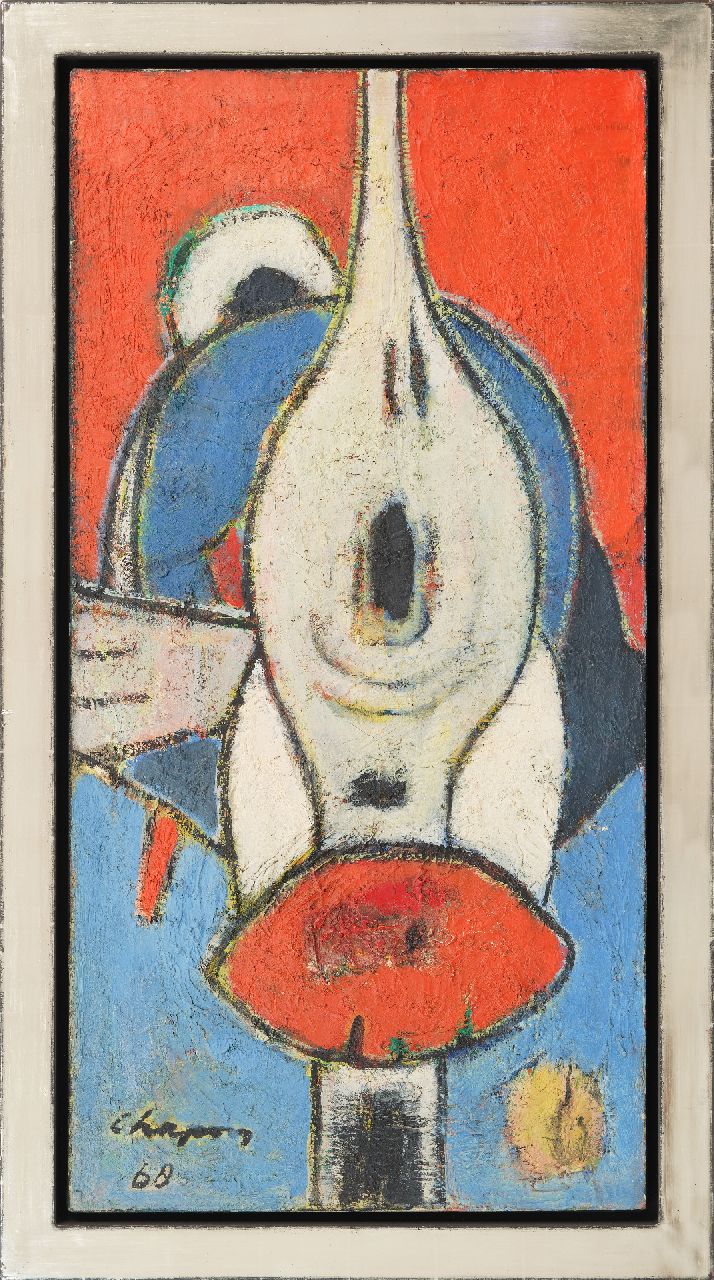 Chapon J.  | Jules Chapon, Zonder titel, olieverf op doek 100,4 x 50,3 cm, gesigneerd linksonder en gedateerd '68