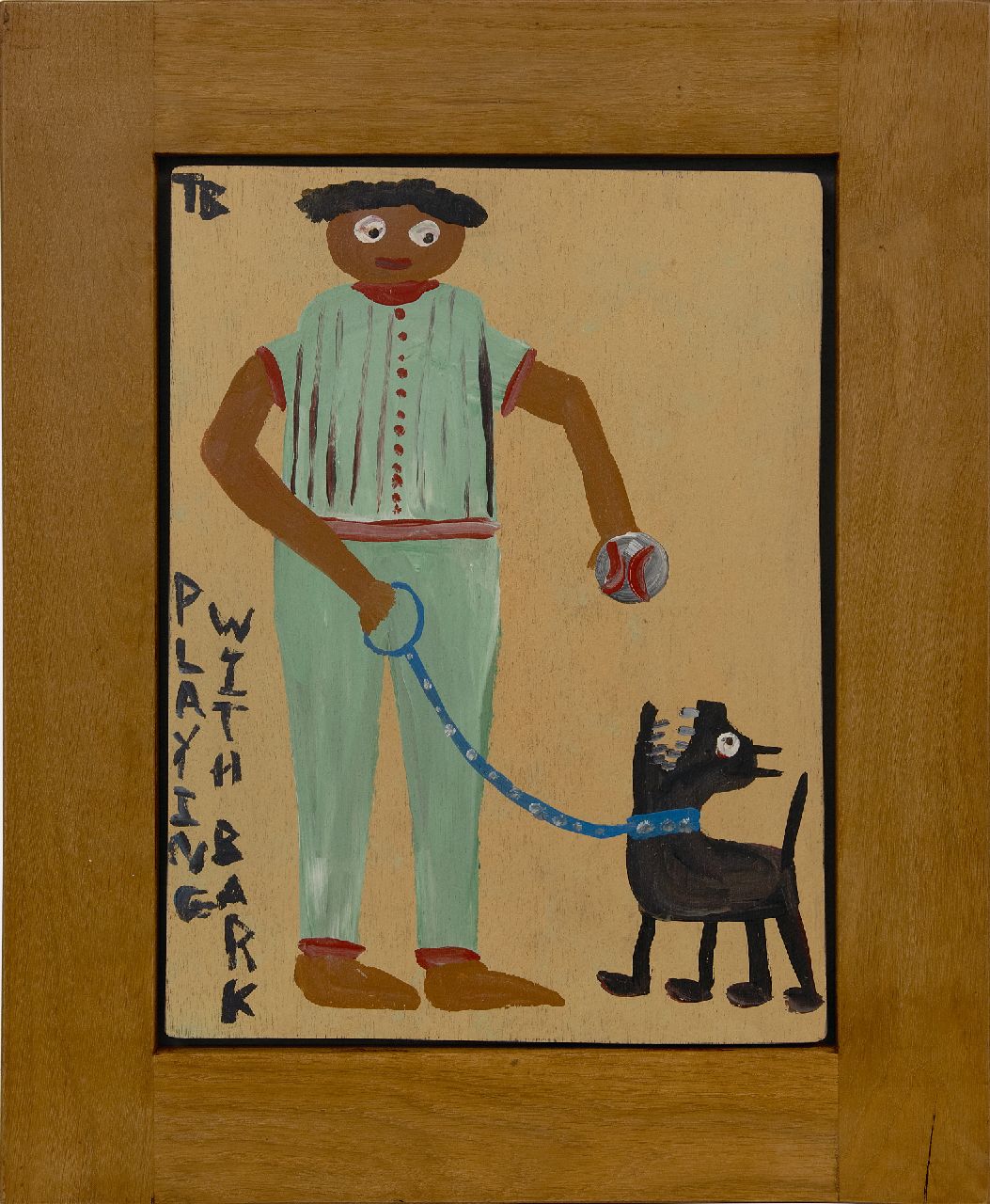 Brown T. | Timothy 'Tim' Brown | Schilderijen te koop aangeboden | Playing with Bark, acryl op paneel 46,0 x 34,5 cm, gesigneerd linksboven en gedateerd 1988 Brown T. | Timothy 'Tim' Brown | Schilderijen te koop aangeboden | Playing with Bark, acryl op paneel 46,0 x 34,5 cm, gesigneerd linksboven en gedateerd 1988