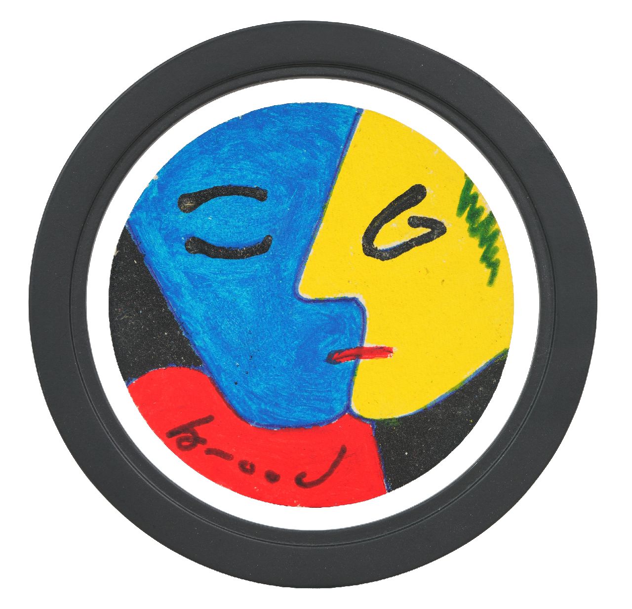 Brood H.  | Herman Brood |  te koop aangeboden | Bierviltje (27724), gesigneerd linksonder