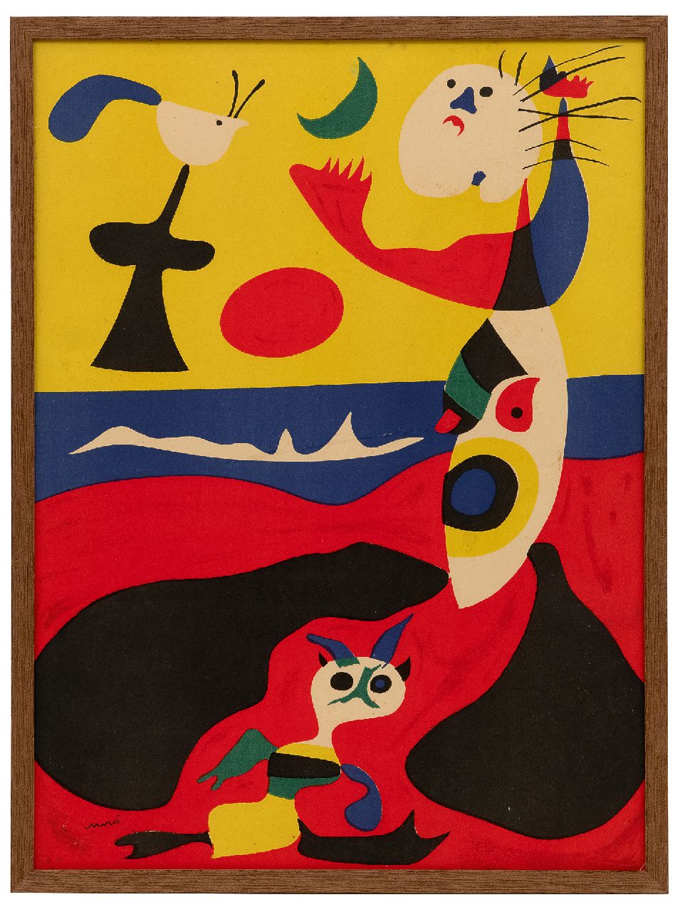 Miró (Joan Miró i Ferrà) J. | Joan Miró (Joan Miró i Ferrà) | te koop aangeboden | L'été (Illustratie uit het Franse kunsttijdschrift Verve, 3, 1938), pochoir op paper 35,6 x 26,2 cm, gesigneerd linksonder (in de steen) en verso gedateerd 'Mars' 1938 Miró (Joan Miró i Ferrà) J. | Joan Miró (Joan Miró i Ferrà) | te koop aangeboden | L'été (Illustratie uit het Franse kunsttijdschrift Verve, 3, 1938), pochoir op paper 35,6 x 26,2 cm, gesigneerd linksonder (in de steen) en verso gedateerd 'Mars' 1938
