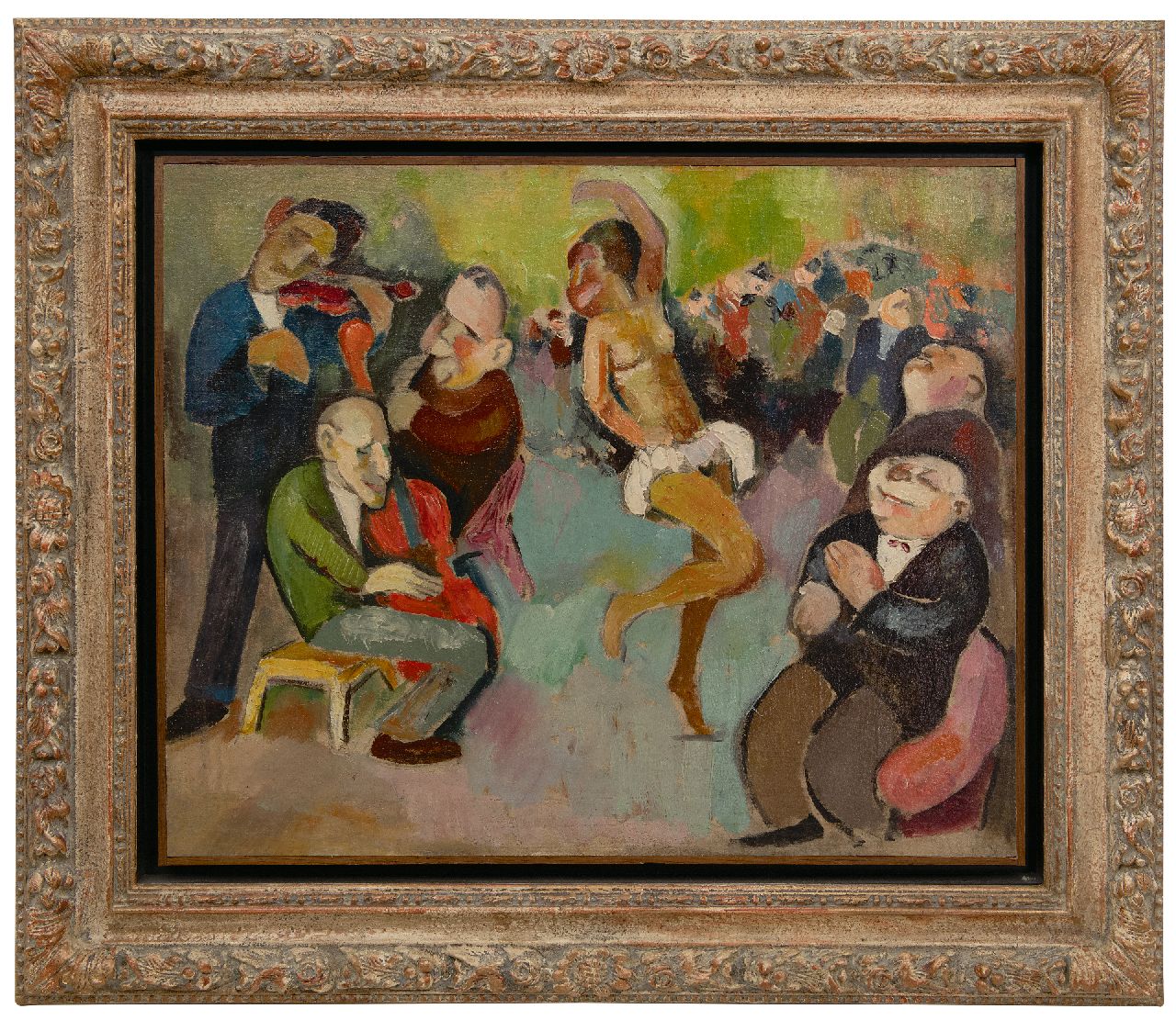 Albert-Lasard L.  | Lou Albert-Lasard, Josephine Baker en trio, olieverf op doek op paneel 51,0 x 62,0 cm