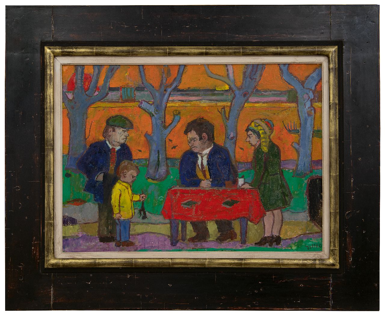 Kamerlingh Onnes H.H.  | 'Harm' Henrick Kamerlingh Onnes | Schilderijen te koop aangeboden | De vondst, olieverf op board 40,0 x 55,0 cm, gesigneerd rechtsonder met monogram en gedateerd '72