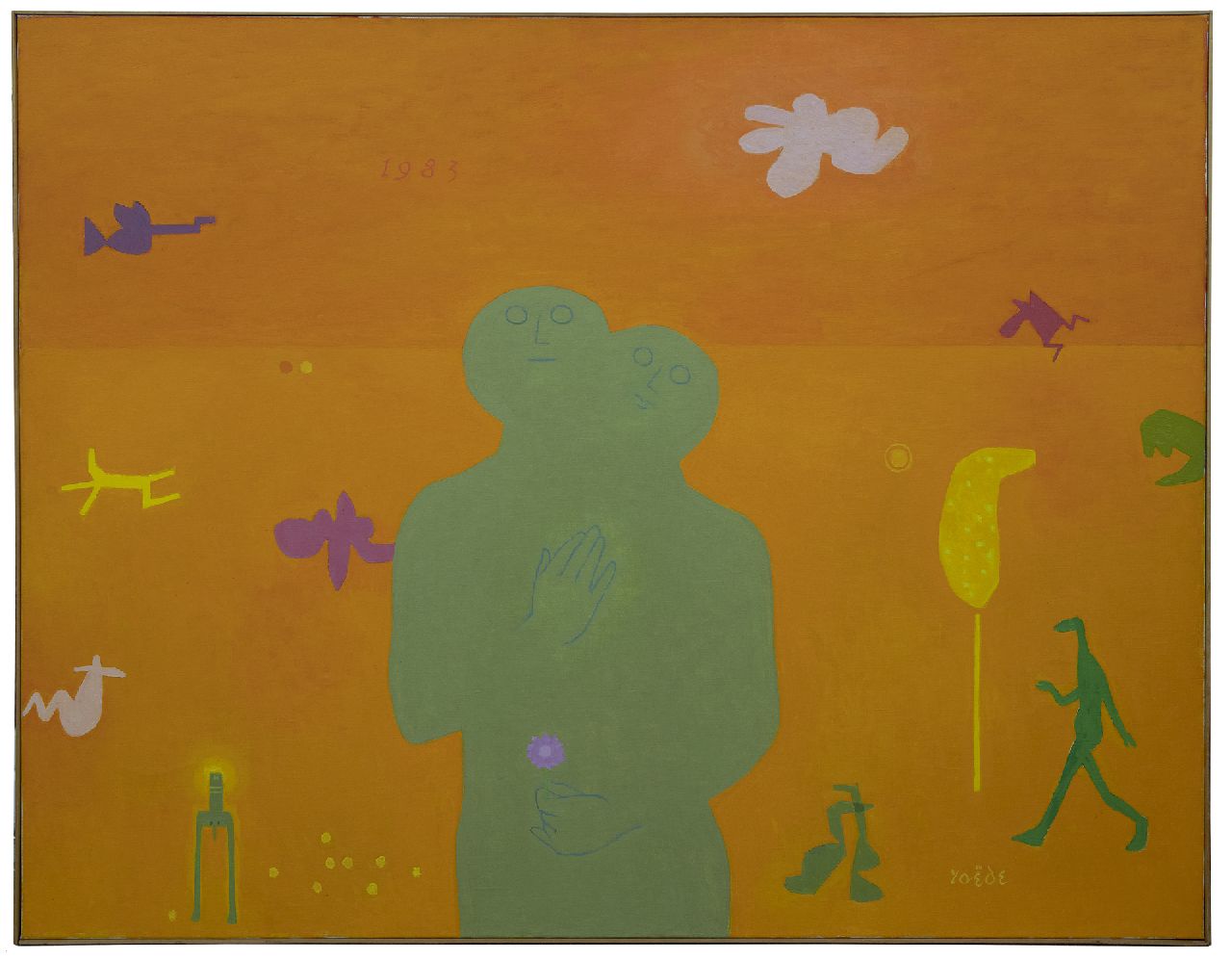 Roëde J. | Jan Roëde | Schilderijen te koop aangeboden | Zonder titel, acryl op doek 114,1 x 146,0 cm, gesigneerd rechtsonder en gedateerd 1983 Roëde J. | Jan Roëde | Schilderijen te koop aangeboden | Zonder titel, acryl op doek 114,1 x 146,0 cm, gesigneerd rechtsonder en gedateerd 1983