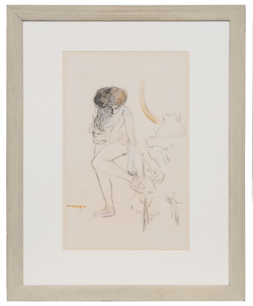Dongen C.T.M. van | Cornelis Theodorus Maria 'Kees' van Dongen | Aquarellen en tekeningen te koop aangeboden | Ballerina, krijt en aquarel op papier 49,0 x 31,0 cm, gesigneerd linksonder en te dateren ca. 1903 Dongen C.T.M. van | Cornelis Theodorus Maria 'Kees' van Dongen | Aquarellen en tekeningen te koop aangeboden | Ballerina, krijt en aquarel op papier 49,0 x 31,0 cm, gesigneerd linksonder en te dateren ca. 1903