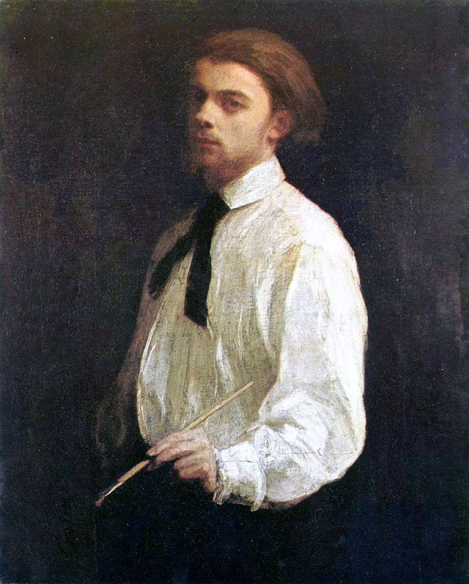Portret van kunstenaar en kunstschilder Ignace 'Henri' Jean Théodore Fantin-Latour
