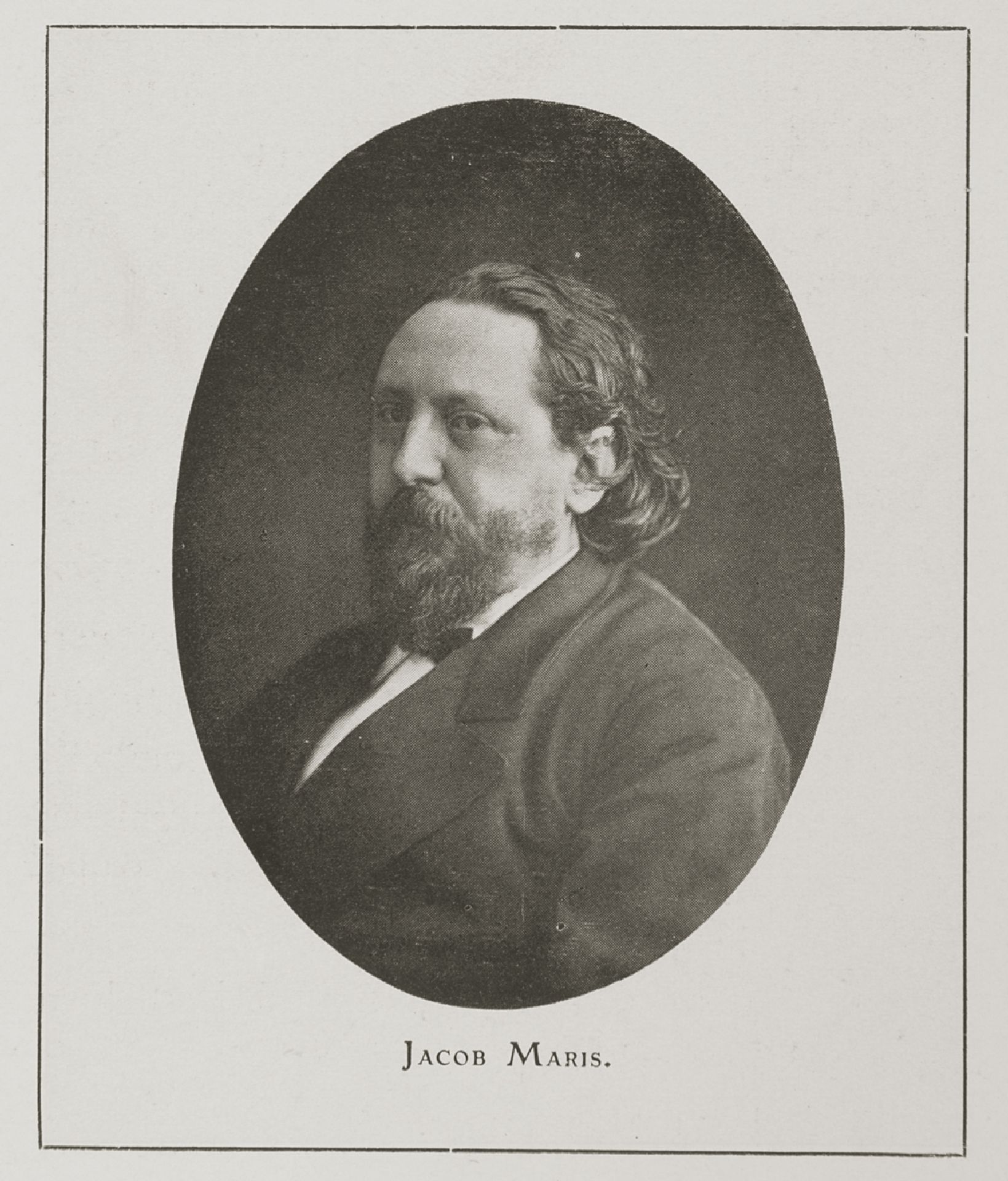 Portret van kunstenaar, kunstschilder, aquarellist en tekenaar Jacobus Hendricus 'Jacob' Maris