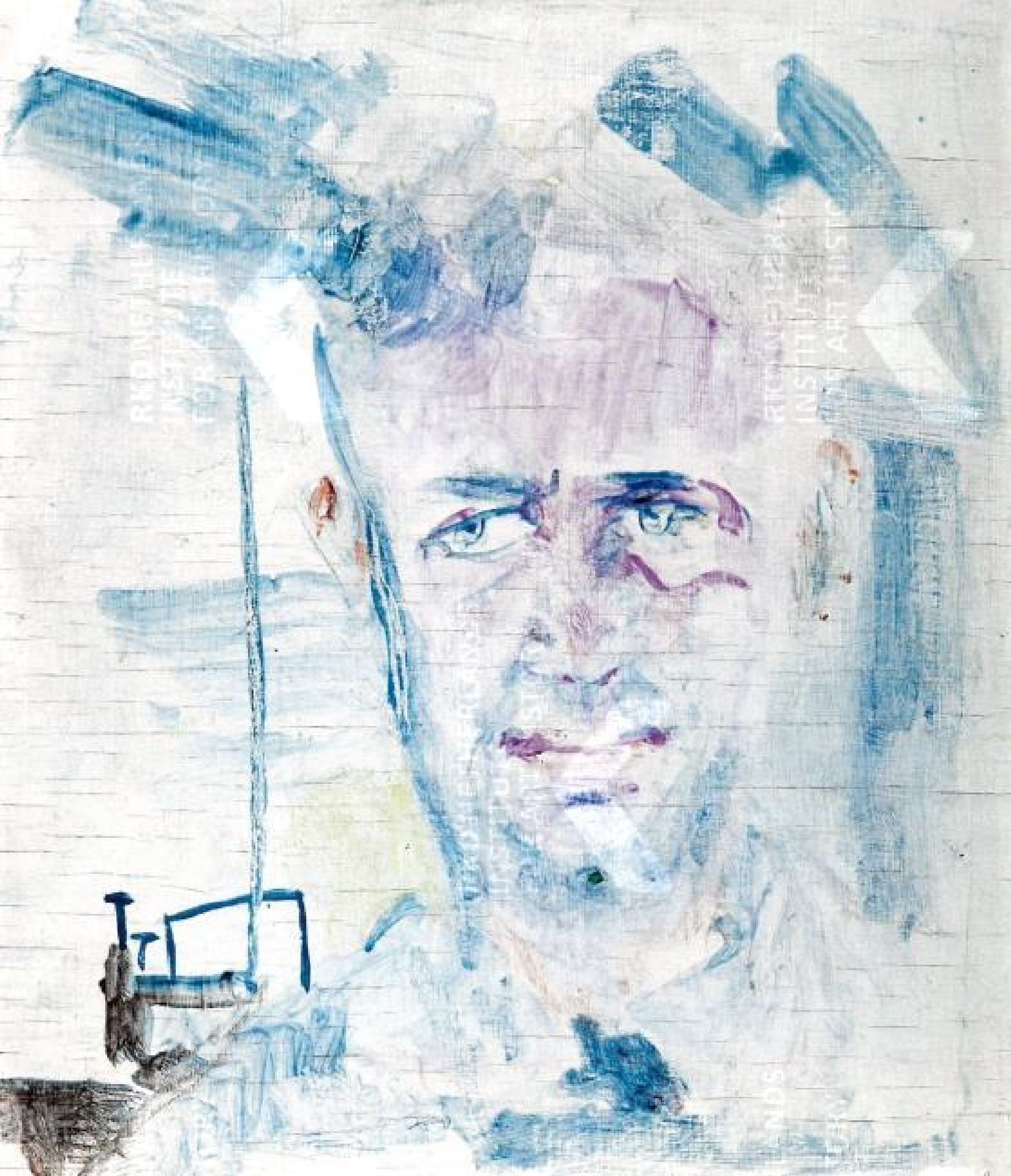 Portret van kunstenaar en kunstschilder Jacob Gerard 'Job' Hansen