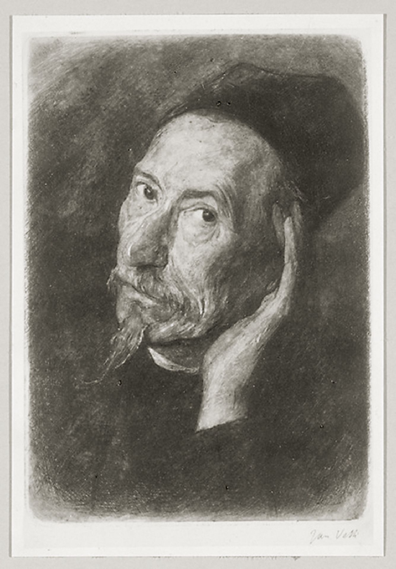 Portret van kunstenaar, kunstschilder, aquarellist en tekenaar Paul Joseph Constantin 'Constan(t)' Gabriel