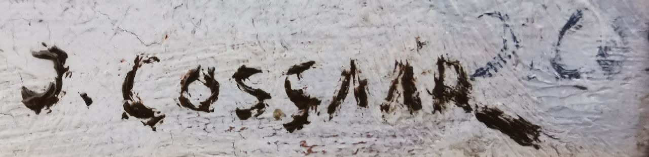 Ko Cossaar signaturen Sneeuwpret bij de Chr. Mulo aan de Helmstraat, Scheveningen