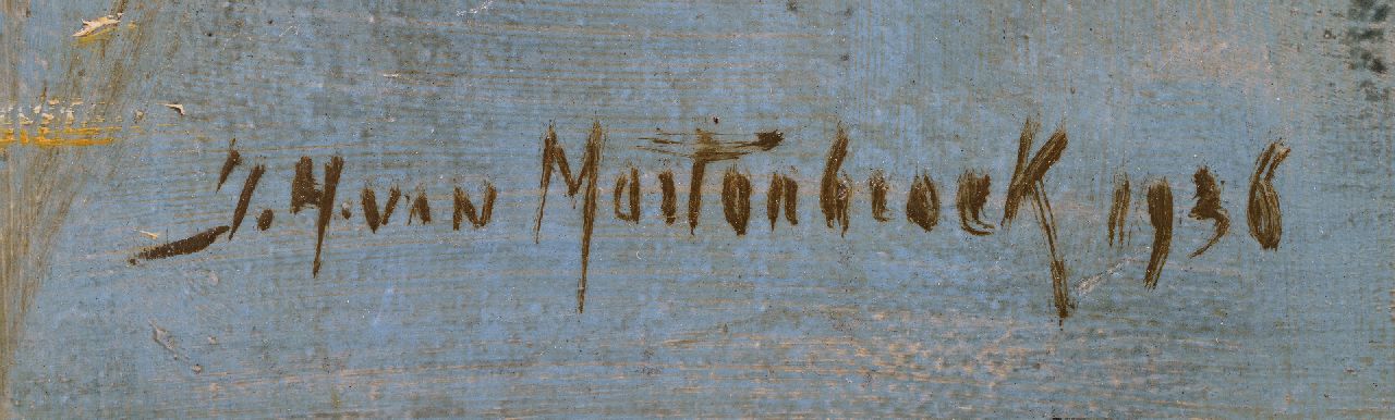 Johan Hendrik van Mastenbroek signaturen Opvliegende fazanten