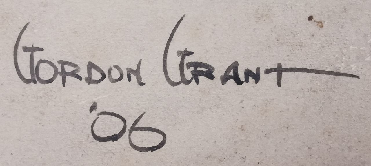 Gordon Grant signaturen Betrapt bij het gokken