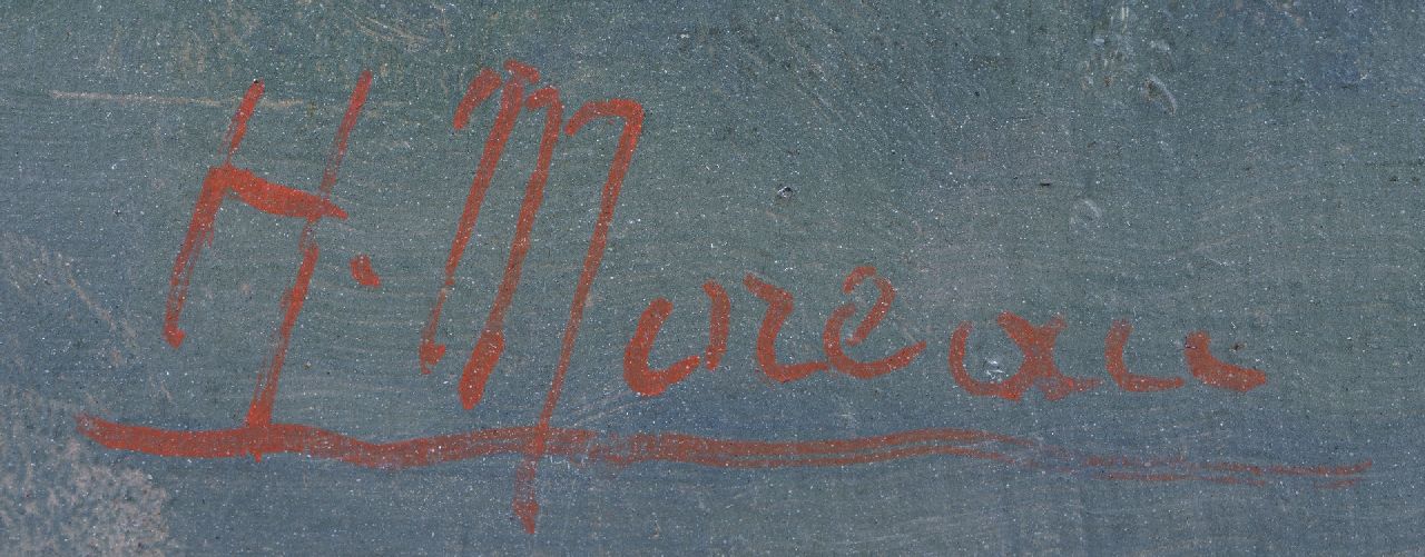 Henry Moreau signaturen Het ochtendtoilet