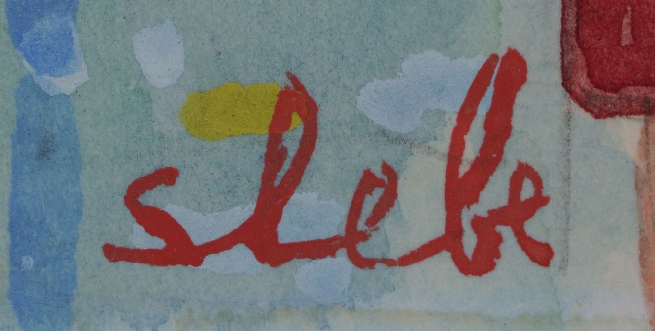 Ferry Slebe signaturen Drie vrouwen en een dalmatiër in Amsterdam