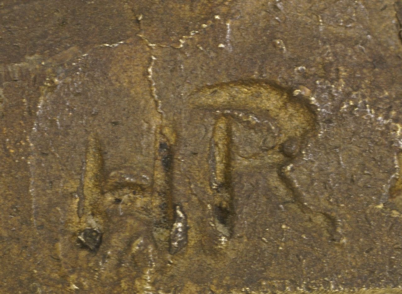 Han Rädecker signaturen Staand naakt