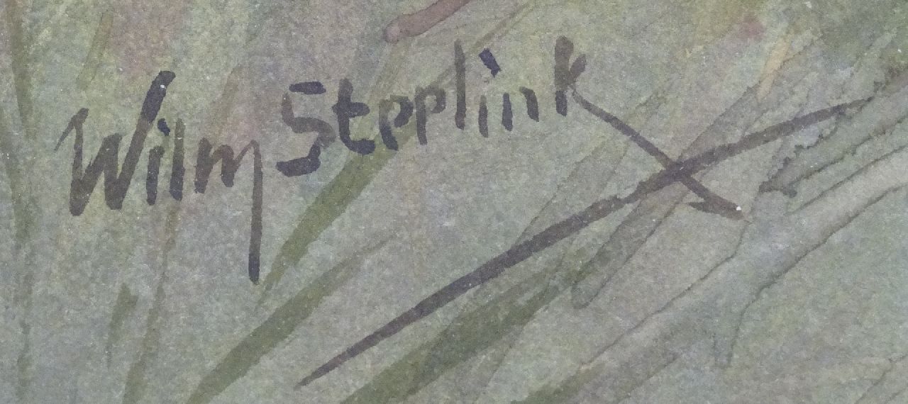 Willem Steelink jr. signaturen Herder met schapen
