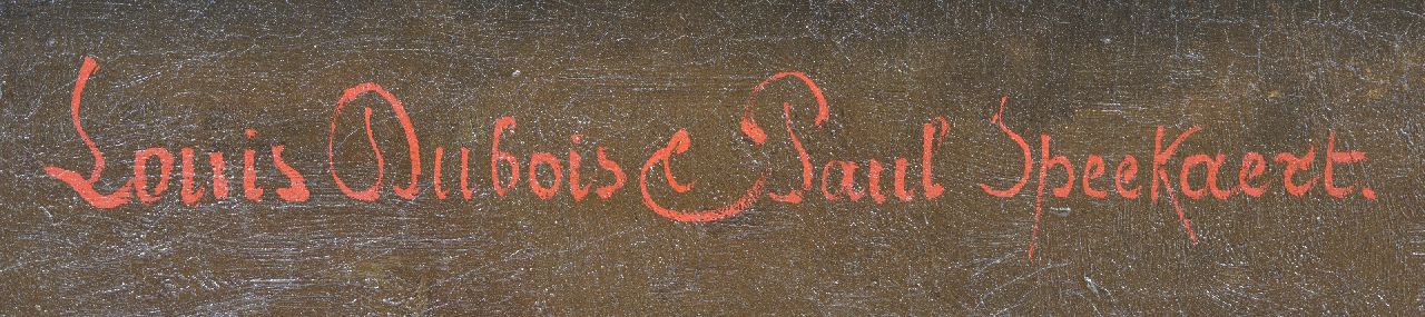 Louis Dubois & Léopold Speekaert signaturen Stilleven met gevogelte