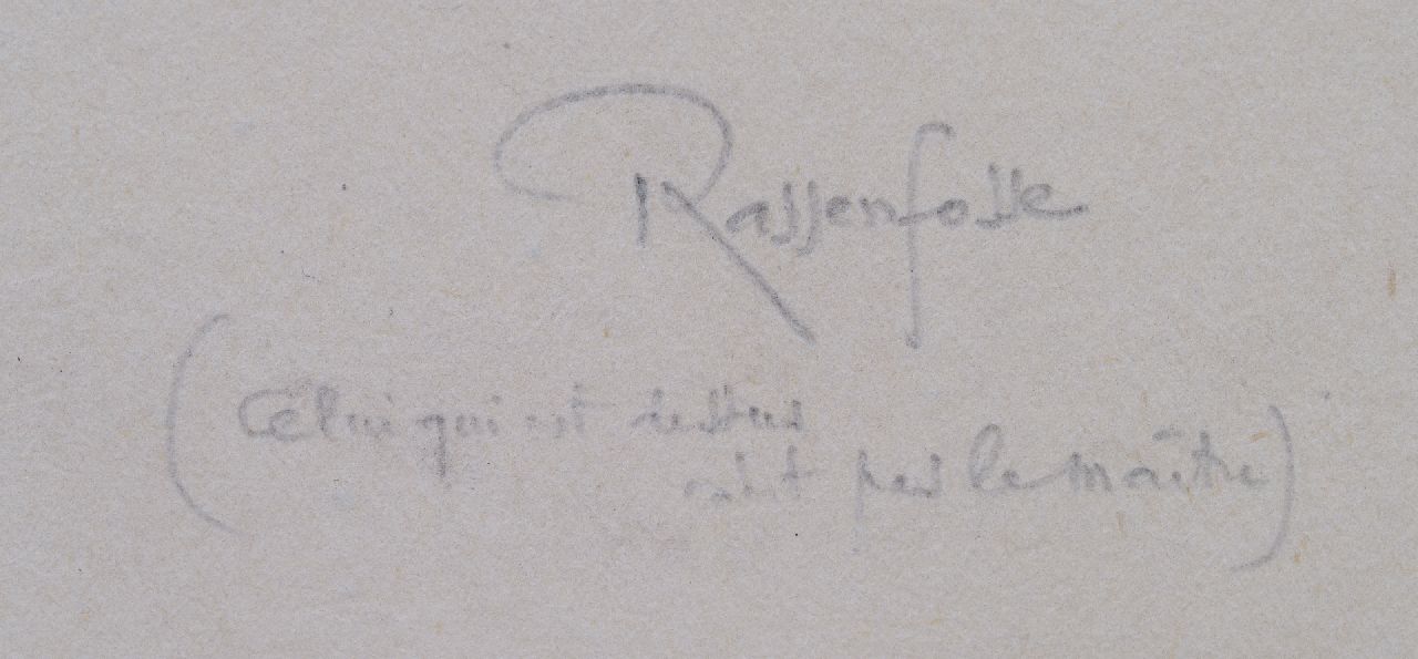 Armand Rassenfosse signaturen De ruiter