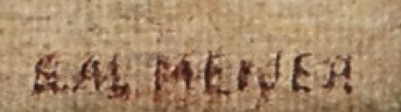 Sal Meijer signaturen Dorpsgezicht (mogelijk Zandvoort)