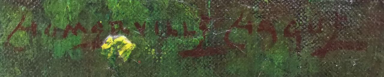 Joseph Edward Homerville Hague signaturen Elegant gezelschap in Hyde Park, Londen