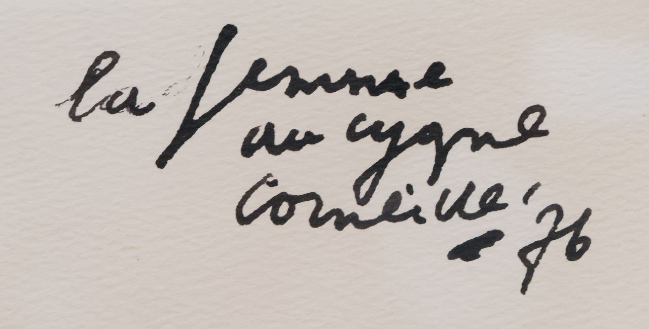 Corneille signaturen La femme au cygne