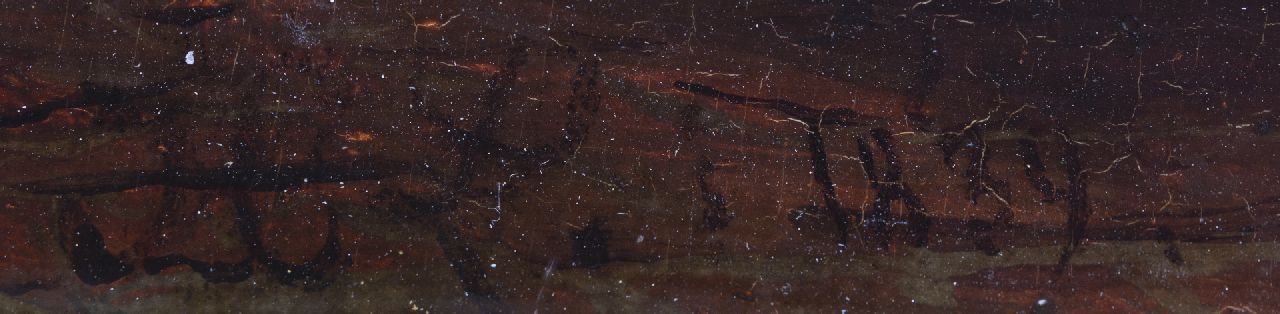 Henri Leys signaturen Karel V verdiept in een schaakpartij