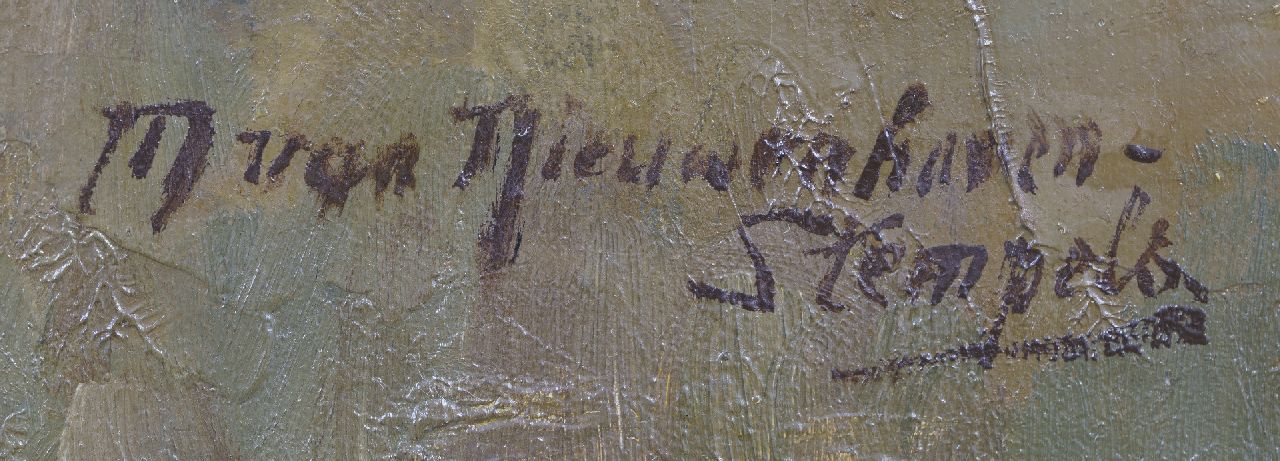 Maria van Nieuwenhoven-Stempels signaturen Bloemstilleven